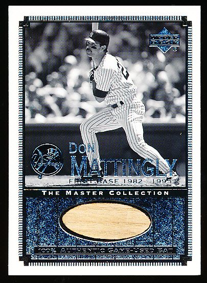 2000 Upper Deck Yankees Master Collection- All Time Yankee Game Bats- #ATY 4 – Don Mattingly (#214/500)