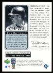 2000 Upper Deck Yankees Master Collection- All Time Yankee Game Bats- #ATY 4 – Don Mattingly (#214/500)