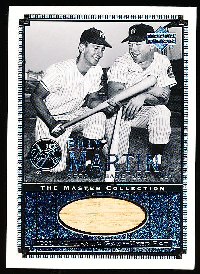 2000 Upper Deck Yankees Master Collection- All Time Yankee Game Bats- #ATY 5 Billy Martin (#214/500)