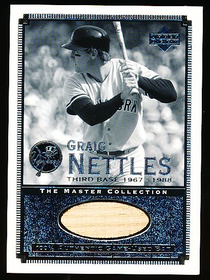 2000 Upper Deck Yankees Master Collection- All Time Yankee Game Bats- #ATY 6 Craig Nettles- (#214/500)