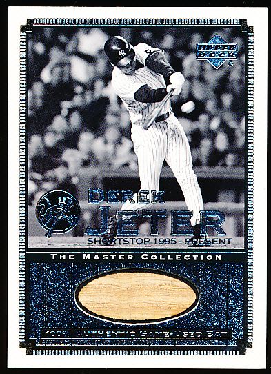 2000 Upper Deck Yankees Master Collection- All Time Yankee Game Bats- #ATY 7 Derek Jeter- (#214/500)