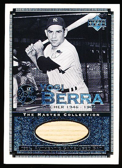 2000 Upper Deck Yankees Master Collection- All Time Yankee Game Bats- #ATY 8 Yogi Berra- (#214/500)