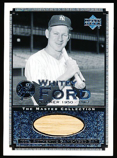 2000 Upper Deck Yankees Master Collection- All Time Yankee Game Bats- #ATY 10 Whitey Ford (#214/500)