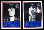 2000 Upper Deck Yankees Master Collection- 2 Cards #NYY 3 Tony Lazzeri & #NYY 6 Lefty Gomez- (Both #214/500)