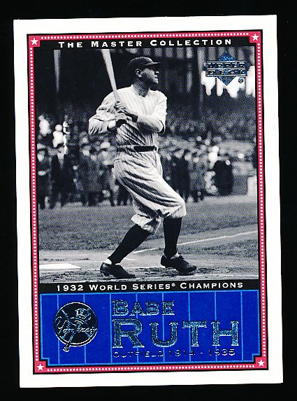 2000 Upper Deck Yankees Master Collection- #NYY 4 – Babe Ruth- (#214/500)