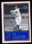 2000 Upper Deck Yankees Master Collection- #NYY 5 – Lou Gehrig- (#214/500)