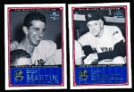 2000 Upper Deck Yankees Master Collection- 2 Cards #NYY 15 Casey Stengel & #NYY 16 Billy Martin (Both #214/500)