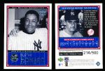 2000 Upper Deck Yankees Master Collection- 2 Cards #NYY 17 Don Larsen & #NYY 18 Elston Howard (Both #214/500)