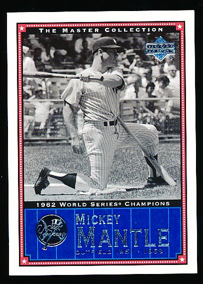 2000 Upper Deck Yankees Master Collection- #NYY 20 – Mickey Mantle- (#214/500)