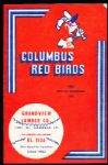 1953 Columbus Red Birds Program vs. Minneapolis 