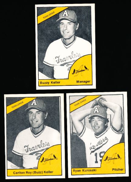 1977 TCMA/McDonalds Arkansas Travelers Near Set with Variations 18 of 21