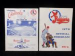 1978 St. Louis Cardinals Minor League Programs- 2 Diff.