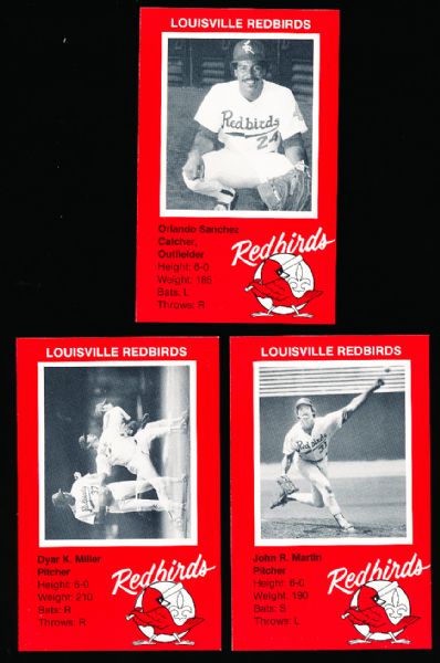 1982 Ehrlers Ice Cream- Louisville Redbirds Set of 30
