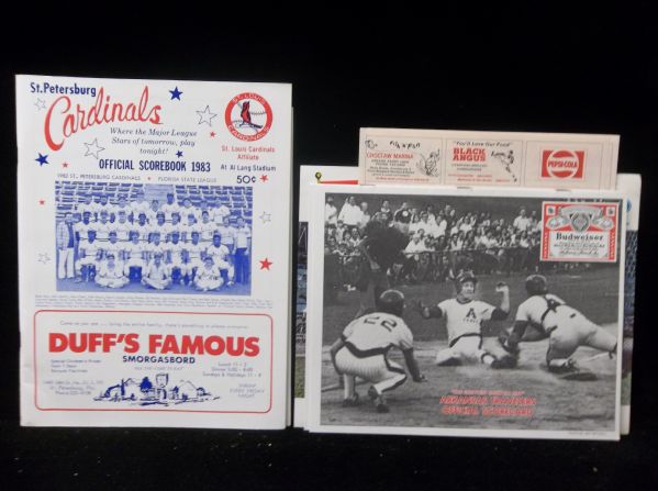 1983 St. Louis Cardinals Minor League Programs/ Scorecards/ Misc.- 15 Diff.