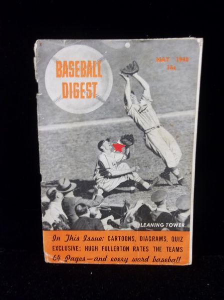 May 1943 Baseball Digest- Korowski/ Marion Cover