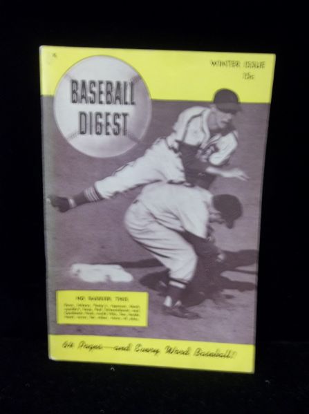 Nov. 1946 Baseball Digest- Schoendienst/ Pesky Cover