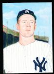 1982 TCMA Stephen Douglas 4-5/8” x 6-7/16” Original Art for Yankees Yearbook Card Inserts- Whitey Ford, Yankees- 1 of 1