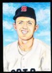1982 TCMA Stephen Douglas 4-5/8” x 6-7/16” Original Art for Yankees Yearbook Card Inserts- Mel Parnell, Red Sox- 1 of 1
