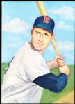 1982 TCMA Stephen Douglas 4-5/8” x 6-7/16” Original Art for Yankees Yearbook Card Inserts- Ted Williams, Red Sox- 1 of 1