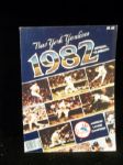 1982 New York Yankees Official Yearbook with TCMA Uncut 18 Card Fold-Out Sheet