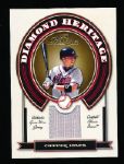 2004 Playoff Prestige Bb- “Diamond Heritage Jersey”- #DH4 Chipper Jones, Braves