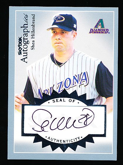 2004 Skybox Bb- “Autographics”- #A-SH Shea Hillenbrand, Diamondbacks- #37/100