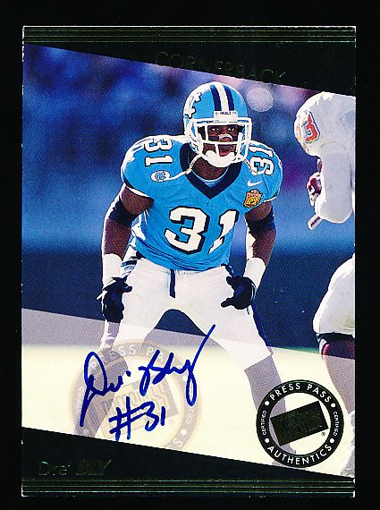 1999 Press Pass Ftbl.- “Autographs”- Dre’ Bly, North Carolina