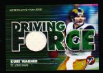2002 Topps Pristine Ftbl.- “Driving Force Jerseys”- #DF-KW Kurt Warner, Rams