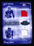 2003 Playoff Honors Ftbl.- “Jersey Quads”- #JQ2 Larry Johnson/ Artrose Pinner/ Nate Burleson/ Onterrio Smith- #26/250