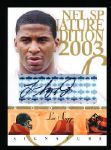 2003 SP Signature Edition Ftbl.- “Autographs Black Ink”- #LS Lee Suggs, Browns