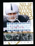 2003 SP Signature Edition Ftbl.- “Autographs Red Ink”- #FA Justin Fargas, Raiders- #65/100