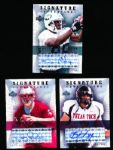 2004 Upper Deck Foundations Ftbl.- “Signature Foundations”- 3 Diff.