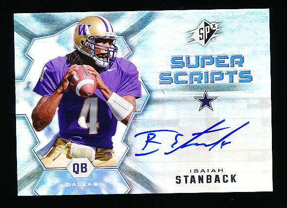 2007 SPx Ftbl.- “Super Scripts Autographs”- #SS-IS Isaiah Stanback, Washington Huskies