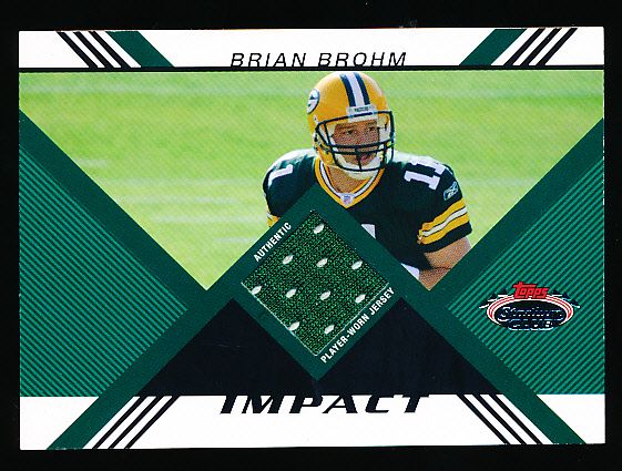 2008 Stadium Club Ftbl.- “Impact Relics”- #IR-BB Brian Brohm, Packers- #281/1349
