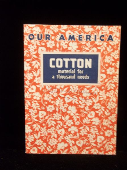 1943 Coca-Cola Our America Series “Cotton: Materials for a Thousand Needs” F213 Series) Booklet with Glued in “Pictures”