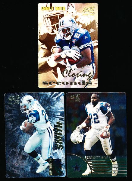 1995 Action Packed Rookies and Stars Ftbl.- 3 Diff. Emmitt Smith Inserts