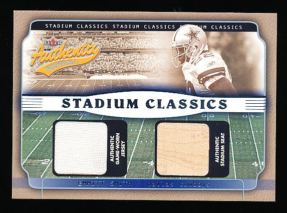2002 Fleer Authentix Ftbl. “Stadium Classics” #ES Emmitt Smith, Cowboys