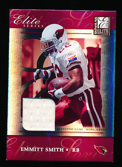 2004 Donruss Elite Ftbl. “Elite Series Jerseys Bronze” #28 Emmitt Smith, Cardinals