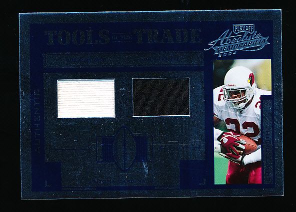 2004 Playoff Absolute Memorabilia Ftbl. “Tools of the Trade” #30 Emmitt Smith, Cardinals- #31/75!