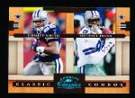 2008 Donruss Classics Ftbl. “Classic Combos Platinum” #4 Emmitt Smith/ Michael Irvin, Cowboys- #20/25!