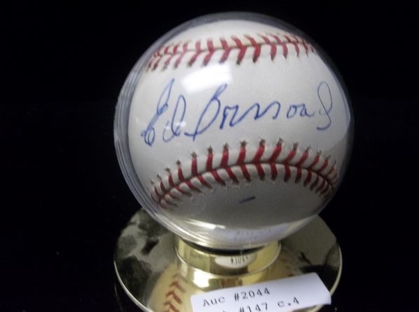 Ed Bressoud Autographed Official MLB Bud Selig Baseball