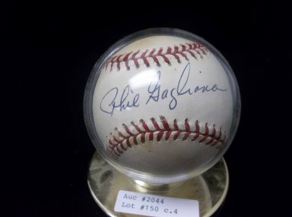 Phil Gagliano Autographed Official NL Leonard Coleman Baseball