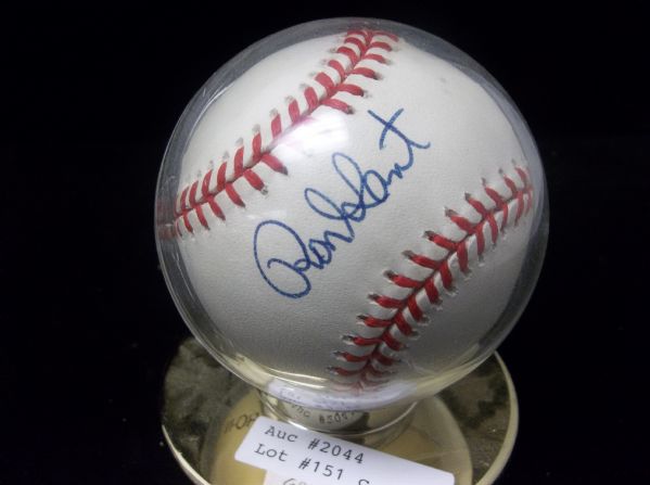 Ron Gant Autographed Official NL Leonard Coleman Baseball