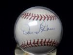 David Green Autographed Official NL Leonard Coleman Baseball