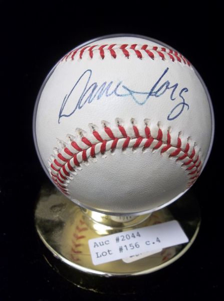 Dane Iorg Autographed Official NL Leonard Coleman Baseball