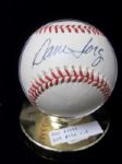 Dane Iorg Autographed Official NL Leonard Coleman Baseball