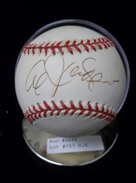 Al Jackson Autographed Official NL Leonard Coleman Baseball