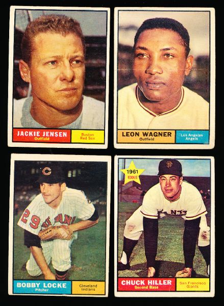 1961 Topps Bb- 4 Diff. Hi#’s 
