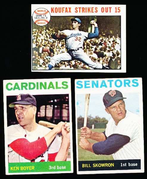 1964 Topps Bb- 5 Cards