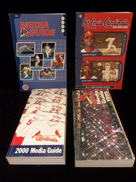1999-2002 St. Louis Cardinals Media Guides- All 4 Guides